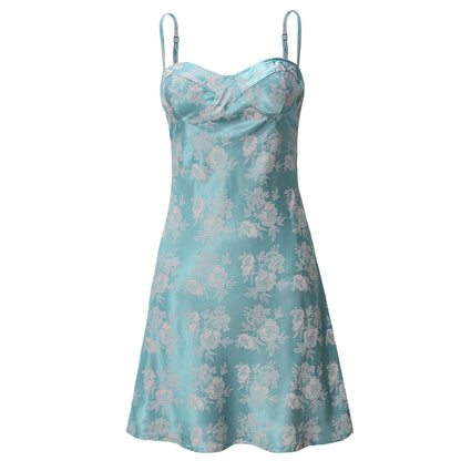 Women's  Jacquard  Camisole  Mini  Dress